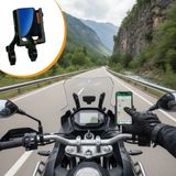 Marsilyan Evrensel Motosiklet Telefon Tutucu – Kaymaz, Kilitlenebilir Güvenli Tutuşlu, 360° Ayarlanabilir Gidon Bağlantılı Akıllı Telefon Aparatı (4887) - 1 - Renkli