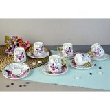 Marsilyan Floral Porselen Kahve Fincanı ROYALEKS-82454 - 0 - Siyah