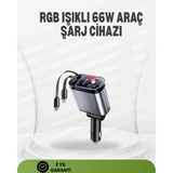 Marsilyan Ford, Opel, Volvo, Skoda Araçlar Için 66W Çoklu Hızlı Şarj Cihazı - 1 - Renkli