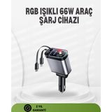 Marsilyan Ford Opel Volvo Skoda Araçlar Için 66W Çoklu Hızlı Şarj Cihazı - MCT8248-4588