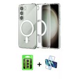 Marsilyan™- Galaxy S23 Kılıf Ahenk Yansıma Prime - Siyah 3D Antistatik Seramik Nano Ekran Koruyucu + Raze Metal Kamera L