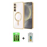 Marsilyan™- Galaxy S23 Kılıf Nova Işık Özel Seri - Şeffaf Polymer Nano Ekran Koruyucu + Raze Metal Kamera Lens - Yl