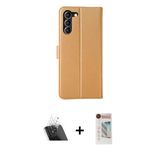 Marsilyan™- Galaxy S23 Plus Kılıf Siluet Işık Serisi - Siyah Hayalet Edge Cam Ekran Koruyucu + Kamera Lens Koruma Cam -
