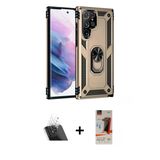 Marsilyan™- Galaxy S23 Ultra Kılıf Ahenk Klasik Koleksiyonu - Siyah Autokit 5İn1 Fiber Hayalet Cam Ekran Koruyucu + Kame