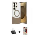 Marsilyan™- Galaxy S23 Ultra Kılıf Kozmos Form Özel Seri - Siyah Autokit 5İn1 Fiber Hayalet Cam Ekran Koruyucu + Kamera