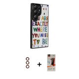 Marsilyan™- Galaxy S23 Ultra Kılıf Odak Klasik Serisi - Siyah Autokit 5İn1 Fiber Hayalet Cam Ekran Koruyucu + Metal Kame