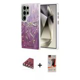 Marsilyan™- Galaxy S23 Ultra Kılıf Zirve Modern Prime - Siyah Autokit 5İn1 Fiber Hayalet Cam Ekran Koruyucu + Valdez Met