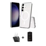 Marsilyan™- Galaxy S24 Plus Kılıf Ahenk Yansıma Prime - Siyah 6D Antistatik Mat Seramik Hayalet Nano Ekran Koruyucu + Ka