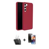 Marsilyan™- Galaxy S24 Plus Kılıf Kozmos Yansıma Özel Seri - Siyah 3D Antistatik Mat Seramik Nano Ekran Koruyucu + Kamer
