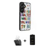 Marsilyan™- Galaxy S24 Plus Kılıf Odak Klasik Serisi - Siyah 6D Antistatik Mat Seramik Hayalet Nano Ekran Koruyucu + Kam