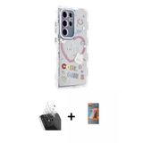 Marsilyan™- Galaxy S24 Ultra Kılıf Ahenk Modern Serisi - Siyah Autokit 5İn1 Fiber Hayalet Polymer Nano Ekran Koruyucu +