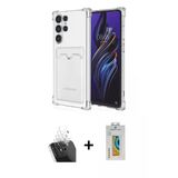 Marsilyan™- Galaxy S24 Ultra Kılıf Doruk Klasik Koleksiyonu - Siyah Polymer Nano Ekran Koruyucu + Kamera Lens Koruma Cam