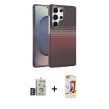 Marsilyan™- Galaxy S24 Ultra Kılıf Doruk Serisi - Siyah Autokit 5İn1 Fiber Polymer Nano Ekran Koruyucu + Bilvis Titan Ka