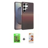 Marsilyan™- Galaxy S24 Ultra Kılıf Doruk Serisi - Siyah Autokit 5İn1 Fiber Polymer Nano Ekran Koruyucu + Raze Metal Kame