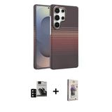 Marsilyan™- Galaxy S24 Ultra Kılıf Doruk Serisi - Siyah Bilvis 3D Cam Ekran Koruyucu + Pvd Metal Kamera Lens - Sh