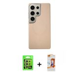 Marsilyan™- Galaxy S24 Ultra Kılıf Eksen Prime - Siyah Autokit 5İn1 Fiber Polymer Nano Ekran Koruyucu + Raze Metal Kamer