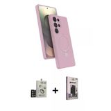 Marsilyan™- Galaxy S24 Ultra Kılıf İz Işık Koleksiyonu - Siyah Bilvis Hayalet Cam Ekran Koruyucu + Bilvis Titan Kamera L