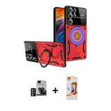 Marsilyan™- Galaxy S24 Ultra Kılıf Kıvılcım Modern Serisi - Siyah Autokit 5İn1 Fiber Polymer Nano Ekran Koruyucu + Pvd M