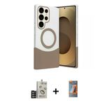 Marsilyan™- Galaxy S24 Ultra Kılıf Kozmos Form Özel Seri - Siyah Autokit 5İn1 Fiber Hayalet Polymer Nano Ekran Koruyucu