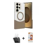 Marsilyan™- Galaxy S24 Ultra Kılıf Kozmos Form Özel Seri - Siyah Autokit 5İn1 Fiber Polymer Nano Ekran Koruyucu + Kamera