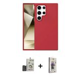 Marsilyan™- Galaxy S24 Ultra Kılıf Kozmos Yansıma Özel Seri - Siyah Bilvis 3D Cam Ekran Koruyucu + Bilvis Titan Kamera L