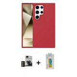 Marsilyan™- Galaxy S24 Ultra Kılıf Kozmos Yansıma Özel Seri - Siyah Polymer Nano Ekran Koruyucu + Pvd Metal Kamera Lens
