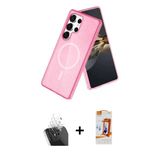 Marsilyan™- Galaxy S24 Ultra Kılıf Nova Asil Prime - Siyah Autokit 5İn1 Fiber Polymer Nano Ekran Koruyucu + Kamera Lens