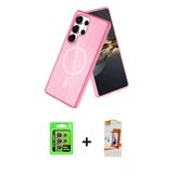 Marsilyan™- Galaxy S24 Ultra Kılıf Nova Asil Prime - Siyah Autokit 5İn1 Fiber Polymer Nano Ekran Koruyucu + Raze Metal K