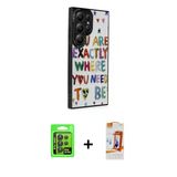 Marsilyan™- Galaxy S24 Ultra Kılıf Odak Klasik Serisi - Siyah Autokit 5İn1 Fiber Polymer Nano Ekran Koruyucu + Raze Meta