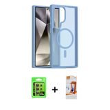 Marsilyan™- Galaxy S24 Ultra Kılıf Siluet Minimal Prime - Siyah Autokit 5İn1 Fiber Polymer Nano Ekran Koruyucu + Raze Me