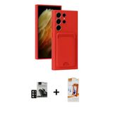 Marsilyan™- Galaxy S24 Ultra Kılıf Vadi Çizgi Prime - Siyah Autokit 5İn1 Fiber Polymer Nano Ekran Koruyucu + Pvd Metal K