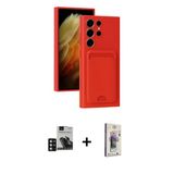 Marsilyan™- Galaxy S24 Ultra Kılıf Vadi Çizgi Prime - Siyah Bilvis 3D Cam Ekran Koruyucu + Pvd Metal Kamera Lens - Dnmr