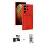 Marsilyan™- Galaxy S24 Ultra Kılıf Vadi Çizgi Prime - Siyah Bilvis 3D Cam Ekran Koruyucu + Pvd Metal Kamera Lens - Gd
