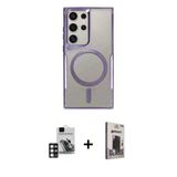 Marsilyan™- Galaxy S24 Ultra Kılıf Yadigar Klasik Özel Seri - Siyah Bilvis Hayalet Cam Ekran Koruyucu + Pvd Metal Kamera