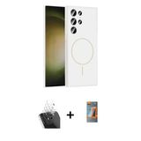 Marsilyan™- Galaxy S24 Ultra Kılıf Yankı Form Serisi - Siyah Autokit 5İn1 Fiber Hayalet Polymer Nano Ekran Koruyucu + Ka
