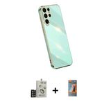 Marsilyan™- Galaxy S24 Ultra Kılıf Yankı Serisi - Siyah Autokit 5İn1 Fiber Hayalet Polymer Nano Ekran Koruyucu + Bilvis