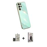 Marsilyan™- Galaxy S24 Ultra Kılıf Yankı Serisi - Siyah Bilvis Hayalet Cam Ekran Koruyucu + Bilvis Titan Kamera Lens - G