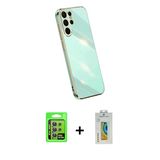 Marsilyan™- Galaxy S24 Ultra Kılıf Yankı Serisi - Siyah Polymer Nano Ekran Koruyucu + Raze Metal Kamera Lens - Mr