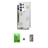Marsilyan™- Galaxy S24 Ultra Kılıf Yörünge Form - Siyah Autokit 5İn1 Fiber Hayalet Polymer Nano Ekran Koruyucu + Raze Me