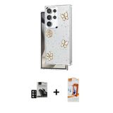 Marsilyan™- Galaxy S24 Ultra Kılıf Yörünge Form - Siyah Autokit 5İn1 Fiber Polymer Nano Ekran Koruyucu + Pvd Metal Kamer
