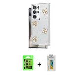 Marsilyan™- Galaxy S24 Ultra Kılıf Yörünge Form - Siyah Polymer Nano Ekran Koruyucu + Raze Metal Kamera Lens - Sı