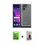 Marsilyan™- Galaxy S24 Ultra Kılıf Zirve Doku - Siyah Bilvis Hayalet Cam Ekran Koruyucu + Raze Metal Kamera Lens - Sı