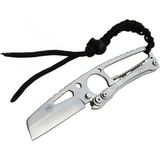 Marsilyan™- Gear Hit Cutter TX01 Outdoor Kamp Bıçağı Metal 19 cm - Ipli Sap, Kılıflı - Renkli - standart