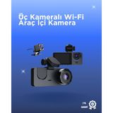 Marsilyan Gelişmiş G-Sensörlü Üçlü Araç Kamerası – 5” LCD Ekran ve Hareket Algılama