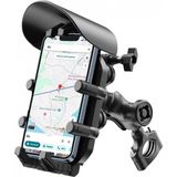 Marsilyan Gidon Bağlantılı Güneş ve Yağmur Korumalı 360° Derece Ayarlanabilir Motosiklet Bisiklet Telefon Tutucu