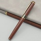 Marsilyan Gold Işlemeli Kahverengi Metal Roller Kalem - Renkli