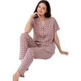 Marsilyan Gömlek Pijama Takım Kadın AR3562 - Mor