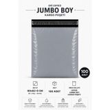 Marsilyan Gri Cepsiz Jumbo Boy Kargo Poşeti 60X62+5 cm 100 Adet