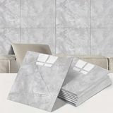 Marsilyan- Gri Mermer Desen Duvar Sticker (30X30)