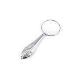 Marsilyan Gümüş Renkli 5x - 45 mm Zarif Işlemeli Özel Tasarlanmış Büyüteç MG18155-8